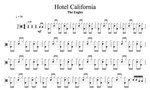 Hotel California Eagles Full Drum Transcription / Drum Sheet Music Cyril Mayer