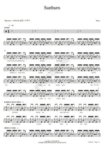 Sunburn Muse Full Drum Transcription / Drum Sheet Music COPYDRUM