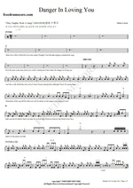 Danger in Loving You Halie Loren Full Drum Transcription / Drum Sheet Music COPYDRUM