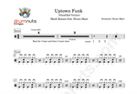 Uptown Funk (feat. Bruno Mars) Mark Ronson Simplified Drum Transcription / Drum Sheet Music Drumnuts