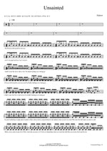 Unsainted Slipknot Full Drum Transcription / Drum Sheet Music COPYDRUM