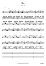 blue yung kai Full Drum Transcription / Drum Sheet Music COPYDRUM
