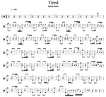 Tired Stone Sour Full Drum Transcription / Drum Sheet Music Cyril Mayer