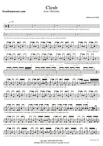 Climb (feat. 24kGoldn, Machine Gun Kelly & Tommy Lee) Halloween in Hell Full Drum Transcription / Drum Sheet Music COPYDRUM