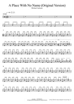 A Place With No Name (Original Version) Michael Jackson Full Drum Transcription / Drum Sheet Music COPYDRUM