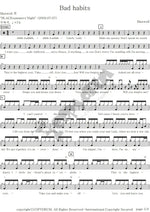 Bad Habits Maxwell Full Drum Transcription / Drum Sheet Music COPYDRUM