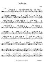 Landscape T Square (ティー・スクェア) Full Drum Transcription / Drum Sheet Music COPYDRUM