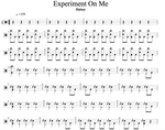 Experiment on Me Halsey Full Drum Transcription / Drum Sheet Music Cyril Mayer