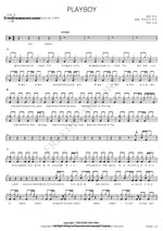Playboy EXO (엑소) Full Drum Transcription / Drum Sheet Music COPYDRUM