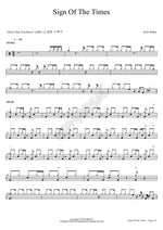 Sign Of The Times Scott Wilkie Full Drum Transcription / Drum Sheet Music COPYDRUM