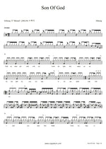 Son of God (Live) Hillsong Worship Full Drum Transcription / Drum Sheet Music COPYDRUM