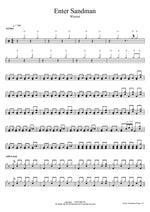 Enter Sandman Weezer Full Drum Transcription / Drum Sheet Music COPYDRUM