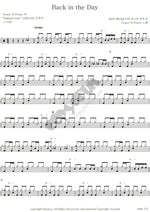 Back in the Day Tower of Power Full Drum Transcription / Drum Sheet Music COPYDRUM