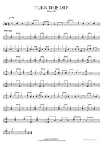TURN THIS OFF blink Full Drum Transcription / Drum Sheet Music COPYDRUM