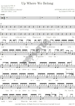 Up Where We Belong Joe Cocker and Jennifer Warnes Full Drum Transcription / Drum Sheet Music COPYDRUM