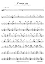 Windmachine Louie Bellson & the Buddy Rich Big Band Full Drum Transcription / Drum Sheet Music COPYDRUM