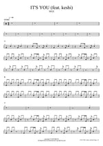 IT'S YOU (feat. keshi) MAX Full Drum Transcription / Drum Sheet Music COPYDRUM