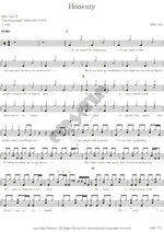 Honesty Billy Joel Full Drum Transcription / Drum Sheet Music COPYDRUM