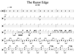 The Razor's Edge AC/DC Full Drum Transcription / Drum Sheet Music Cyril Mayer