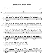 The King of Sunset Town Marillion Full Drum Transcription / Drum Sheet Music Jaslow Drum Sheets