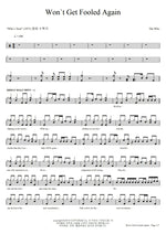 Won't Get Fooled Again The Who Full Drum Transcription / Drum Sheet Music COPYDRUM