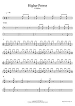 Higher Power Coldplay Full Drum Transcription / Drum Sheet Music COPYDRUM