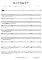 Grandfather and the Watermelon (할아버지와 수박) Kang Sung (강성) Full Drum Transcription / Drum Sheet Music COPYDRUM