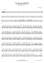 So Sweet (0522) - AB6IX (에이비식스) drum sheet music