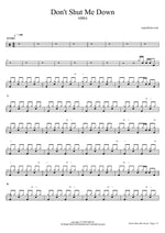Don't Shut Me Down - ABBA drum sheet music