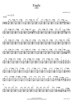 Eagle - ABBA drum sheet music