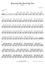 Knowing Me, Knowing You - ABBA drum sheet music