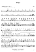 Triple Cleo (클레오) Full Drum Transcription / Drum Sheet Music COPYDRUM