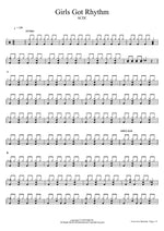 Girls Got Rhythm - AC/DC drum sheet music