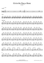 Givin the Dog a Bone - AC/DC drum sheet music