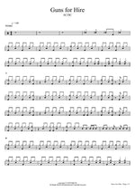 Guns for Hire - AC/DC drum sheet music