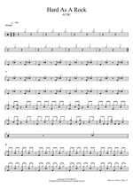 Hard as a Rock - AC/DC drum sheet music