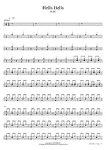 Hells Bells - AC/DC drum sheet music