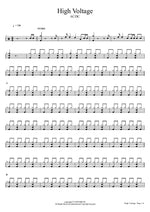 High Voltage - AC/DC drum sheet music