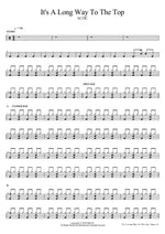 It's a Long Way to the Top (If You Wanna Rock 'N' Roll) - AC/DC drum sheet music