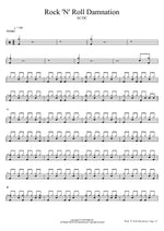 Rock 'N' Roll Damnation - AC/DC drum sheet music