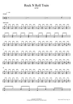 Rock N Roll Train - AC/DC drum sheet music