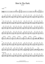 Shot in the Dark - AC/DC drum sheet music