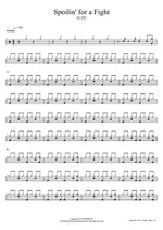 Spoilin' for a Fight - AC/DC drum sheet music
