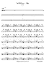 Stiff Upper Lip - AC/DC drum sheet music