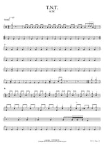 T.N.T. - AC/DC drum sheet music