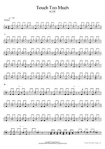 Touch Too Much - AC/DC drum sheet music