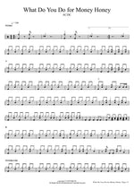 What Do You Do for Money Honey - AC/DC drum sheet music