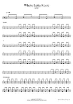 Whole Lotta Rosie - AC/DC drum sheet music