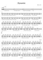 Dynamite BTS (Bangtan Sonyeondan) (방탄소년단) Full Drum Transcription / Drum Sheet Music COPYDRUM