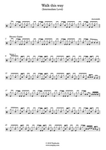 Walk This Way - Aerosmith drum sheet music